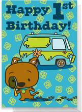 Scooby Doo 1st Birthday Greetings Card - Standard Card