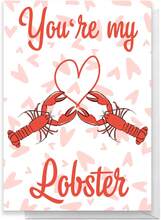 Friends Valentine's Lobster Greetings Card - Standard Card