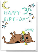 Scooby Doo 3rd Birthday Greetings Card - Standard Card