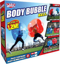Wicked Vision Body Bubble Ball - Large Inflatable Outdoor Game - Red