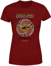 Jurassic Park Life Finds A Way Tour Women's T-Shirt - Burgundy - S