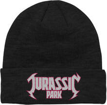 Jurassic Park Metal Theme Embroidered Logo Beanie