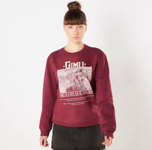 Lord Of The Rings Gimli Lord Of The Glittering Rocks Sweatshirt - Burgundy - S - Burgundy