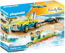 Playmobil Family Fun Beach Hotel Beach Car with Canoe (70436)