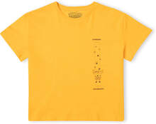 Spongebob Squarepants Fragmented Spongebob Women's Cropped T-Shirt - Mustard - S - Mustard