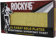 Rocky - 24K Gold Plated Fight Ticket Rocky V Apollo Creed