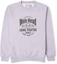 Marvel Web Head Crime Fighter Sweatshirt - Grey - S - Grey
