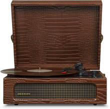 Crosley Voyager Portable Turntable - Brown Croc