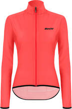 Santini Women's Nebula Puro Pocketable Wind Jacket - M - Granatina Pink