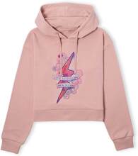 Harry Potter Love Leaves Its Own Mark Women's Cropped Hoodie - Dusty Pink - S - Dusty pink