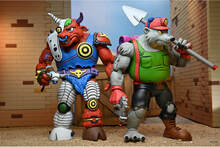 TMNT Cartoon Dirtbag and Groundchuck 2-Pack 7 Inch Scale Action Figures Teenage Mutant Ninja Turtles