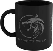 The Witcher The White Wolf, The Mage And The Lion Cub Mug - Black