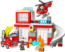 LEGO DUPLO Fire Station & Helicopter Toy Playset (10970)