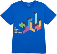 Tetris™ We All Fit Together Unisex T-Shirt - Blue - XS - Blue