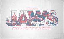 Decorsome x Jaws Text Illustration Woven Rug - Small