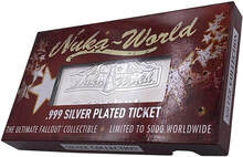 Fanattik Fallout Nuka World Limited Edition .999 Silver Plated Ticket