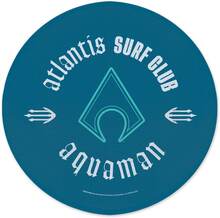 Aquaman Core Atlantis Surf Club Round Bath Mat