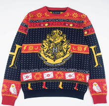 Harry Potter Back To Hogwarts Knitted Christmas Jumper - M