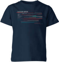 Star Wars Andor Cassian Spy Lines Kids' T-Shirt - Navy - 5-6 Years - Navy