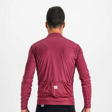 Sportful Checkmate Thermal Jersey - XL - Prune Red Rumba Pompelmo
