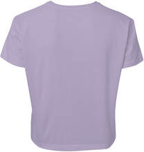 Justice League Flash Logo Women's Cropped T-Shirt - Lilac - XS - Lilac