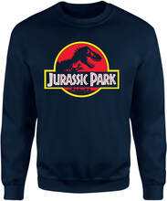 Jurassic Park Logo Sweatshirt - Navy - XS - Navy