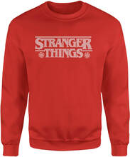 Stranger Things Fairisle Logo Christmas Jumper - Red - XS - Red