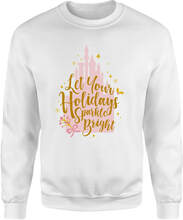 Disney Holiday Sparkle Bright Christmas Jumper - White - XS - White