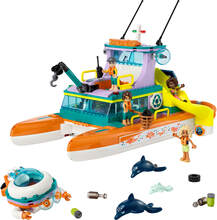 LEGO Friends: Sea Rescue Boat Toy with Dolphin Figures (41734)