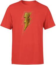 Shazam! Fury of the Gods Gold Bolt Unisex T-Shirt - Red - S - Red