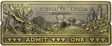 Dungeons & Dragons: The Cartoon 40th Anniversary Rollercoaster Ticket by Fanattik