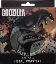 Godzilla Set of 4 Printed Coasters by Fanattik