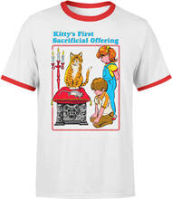 Kitty's First Sacrificial Offering Men's Ringer T-Shirt - White/Red - S - White Red