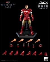 ThreeZero Marvel Avengers Infinity Saga DLX Iron Man Mark 6 1:12th Scale Collectible Figure