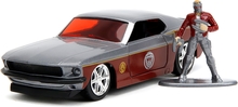 Jada Hollywood Rides 1:32 Scale Diecast 1969 Ford Mustang Fastback With Star Lord Figure