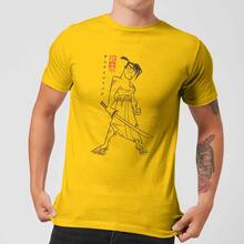 Samurai Jack Vintage Kanji Men's T-Shirt - Yellow - S