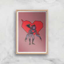Sea Of Thieves Valentines Art Print Giclee Art Print - A3 - Wooden Frame
