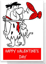 Flintstones Valentines Greetings Card - Standard Card