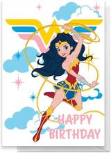 Wonder Woman Happy Birthday Greetings Card - Standard Card