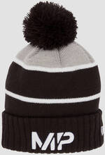MP New Era Knitted Bobble Hat - Black/White