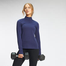 MP Women's Power Ultra Regular Fit 1/4 Zip Top - Galaxy Blue - S