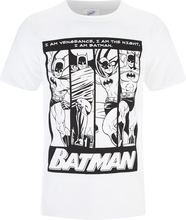 DC Comics Men's Batman I am Batman T-Shirt - White - S