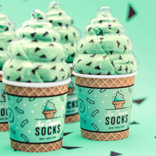 Ice Cream Socks - Mint Choc Chip