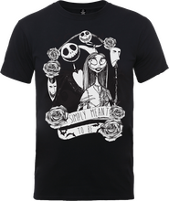 Disney The Nightmare Before Christmas Jack Skellington And Sally Black T-Shirt - S