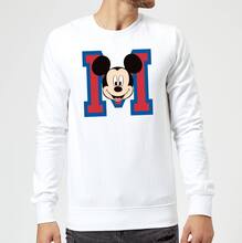 Disney Mickey Mouse M-Face Sweatshirt - White - M - White