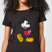 Disney Mickey Mouse Classic Kick Women's T-Shirt - Black - S