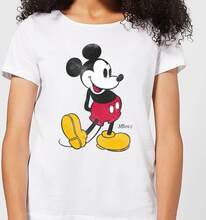 Disney Mickey Mouse Classic Kick Women's T-Shirt - White - S