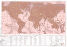 Travel Rose Gold Scratch Map