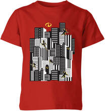 The Incredibles 2 Skyline Kids' T-Shirt - Red - 3-4 Years - Red