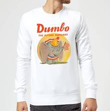 Dumbo Flying Elephant Sweatshirt - White - M - White